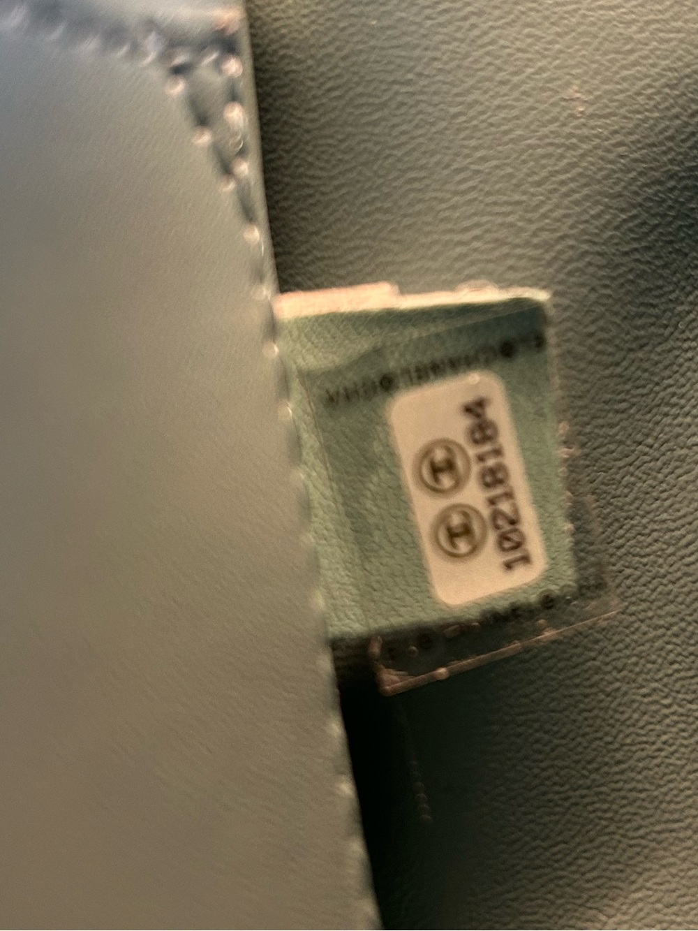 Mini Flap in Light Blue Lambskin - Picture 8 of 8